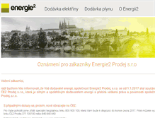 Tablet Screenshot of energie2.cz